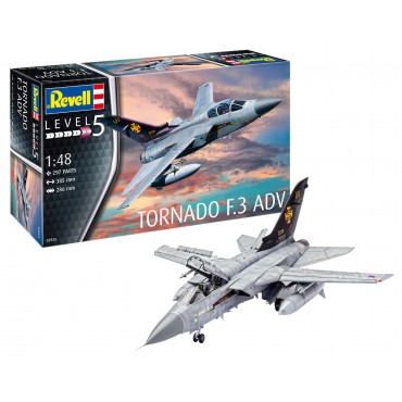 KIT PARA MONTAR REVELL AVIÃO TORNADO F.3 ADV 1/48 297 PEÇAS REV 03925